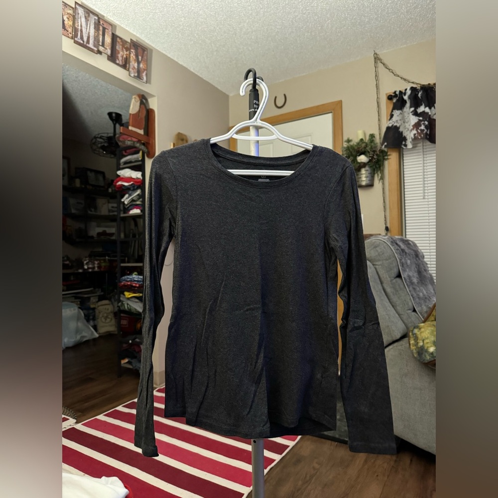 Eddie Bauer Charcoal Long Sleeve Tee